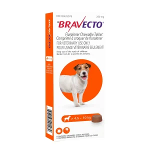 Merck Bravecto Chewable Tablet 1 Chewable Tablets Orange 4.6 - 10 kg