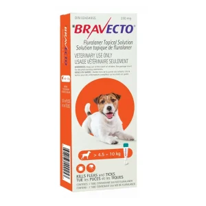 Merck Bravecto topical solution for dogs 1 Applicator Orange 4.6 - 10 kg