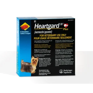 Merial Heartgard 30 Plus 6 Chews Blue/Bleu < 11 kg