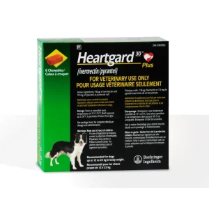 Merial Heartgard 30 Plus 6 Chews Green/Vert 12-22 kg