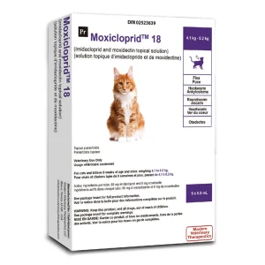 Modern Veterinary Therapeutics Moxicloprid topical solution for cats 6 x 0.8 ml Purple 4.1 - 8.2 kg