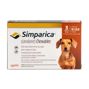 Zoetis Simparica 3 Tab Caramel 5.1 - 10 kg