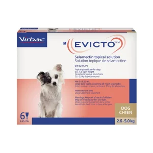 Virbac Evicto for Dog 6 x 0.25 ml Brown/Brun 2.6 - 5 kg