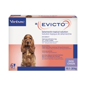 Virbac Evicto for Dog 6 x 1 ml Purple/Mauve 10.1 - 20 kg