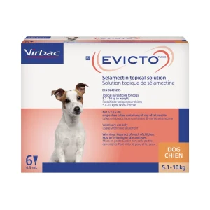 Virbac Evicto for Dog 6 x 0.5 ml Orange 5.1 - 10 kg