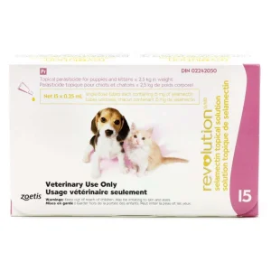 Zoetis Revolution for Puppies and Kittens 15 Tubes Pink/Rose < 2.5 kg
