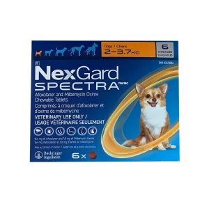 Boehringer Ingelheim NexGard Spectra Chewable Tablets 6 Chewable Tablets Orange 2 - 3.7 kg