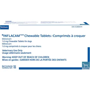 Virbac Inflacam Chewable 100 Chewable Tablets 1 mg