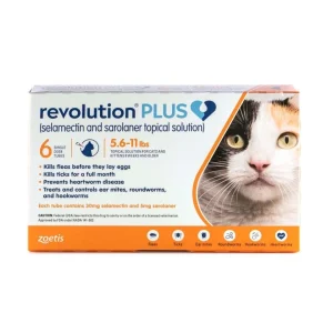 Zoetis Revolution PLUS 6 Tubes Orange 2.6 - 5 kg