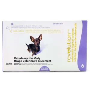 Zoetis Revolution for Dog 6 Tubes Purple/Violet 2.6 - 5 kg
